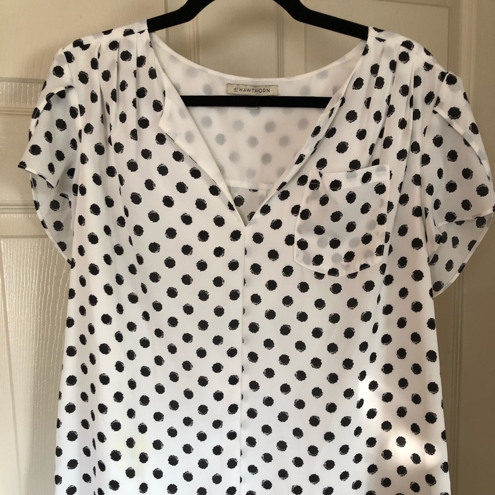 Black and white dots shirt